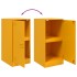 Aparador de acero amarillo mostaza 34,5x39x73