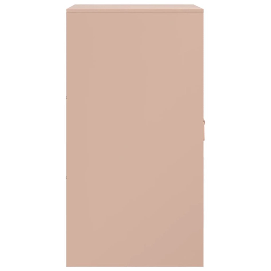 Aparador de acero rosa 34,5x39x73