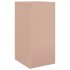 Aparador de acero rosa 34,5x39x73