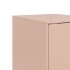 Aparador de acero rosa 34,5x39x73