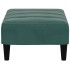 Reposapiés de terciopelo verde oscuro 77x55x31