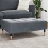 Reposapiés de terciopelo gris oscuro 77x55x31