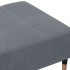 Reposapiés de terciopelo gris oscuro 77x55x31