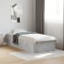 Estructura de cama madera de ingeniería gris hormigón