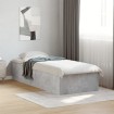 Estructura de cama madera de ingeniería gris hormigón 100x200cm