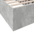 Estructura de cama madera de ingeniería gris hormigón