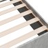 Estructura de cama madera de ingeniería gris hormigón
