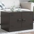 Mesa de centro acero negro 67x50x44