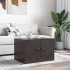 Mesa de centro acero negro 67x50x44
