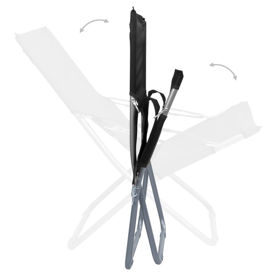 Sillas de playa plegables 2 unidades tela