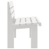 Banco de jardín polipropileno blanco 110x52x71