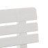Banco de jardín polipropileno blanco 110x52x71