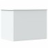Caja de almacenaje madera de ingeniería blanca 60x42x46