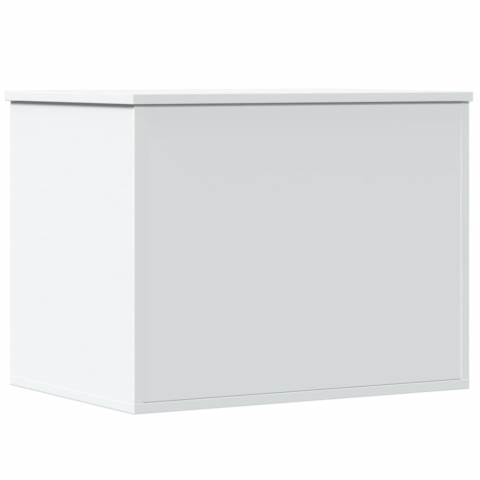 Caja de almacenaje madera de ingeniería blanca 60x42x46