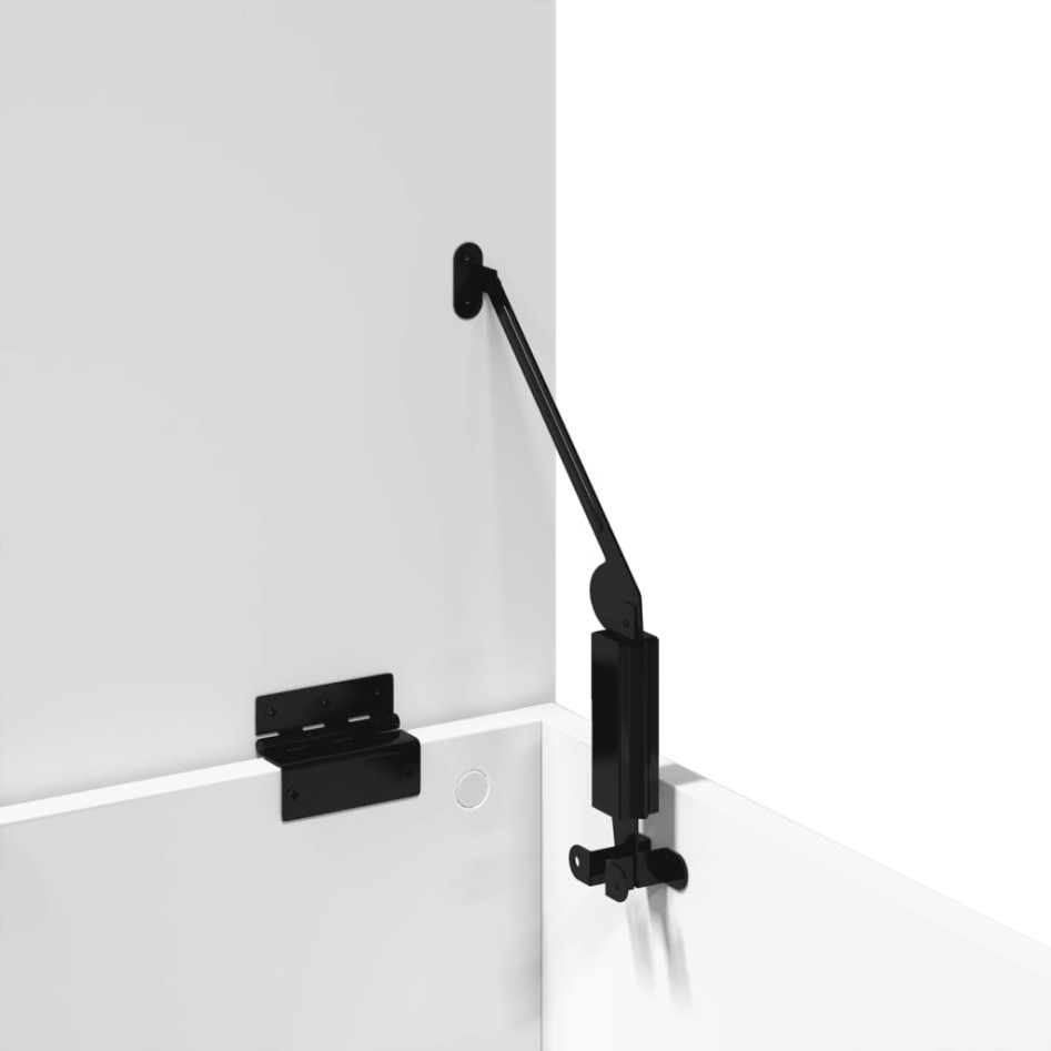 Caja de almacenaje madera de ingeniería blanca 60x42x46