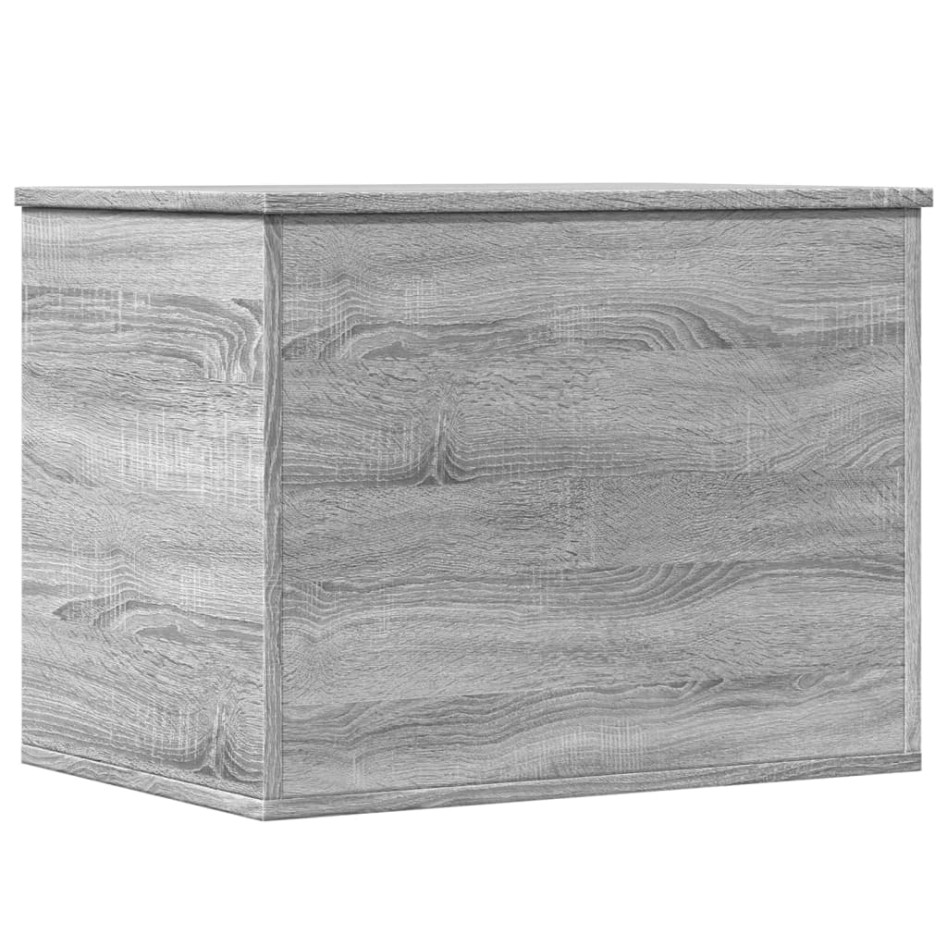 Caja de almacenaje madera de ingeniería gris Sonoma 60x42x46
