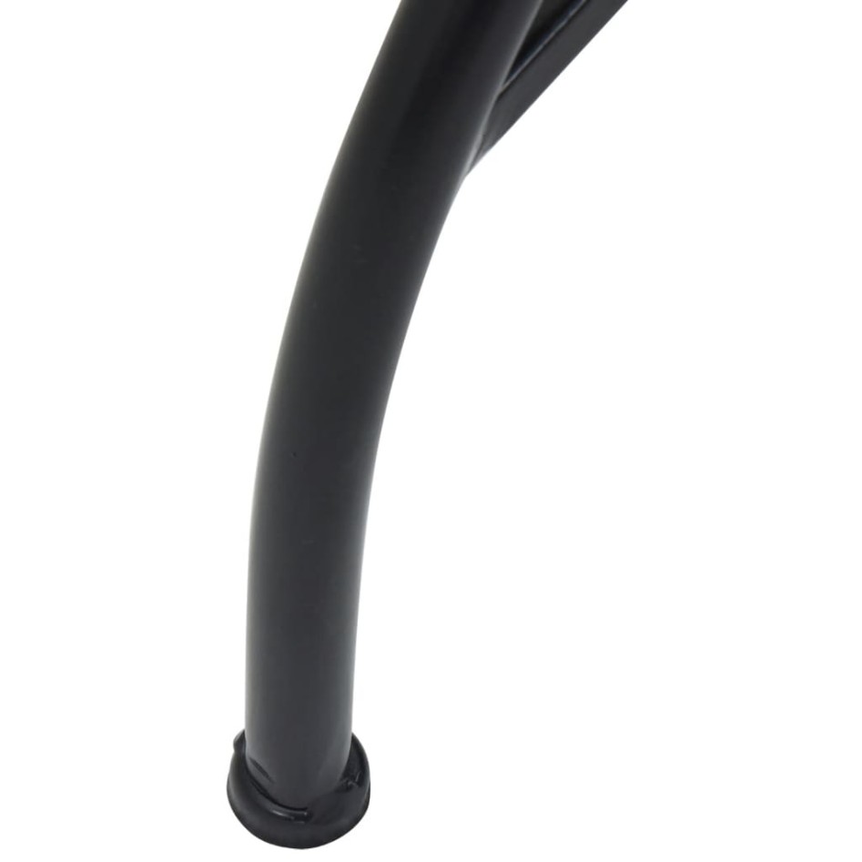 Mesa de bistró de mosaico cerámica terracota y blanco Ø50x70