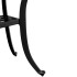 Mesa de jardín aluminio fundido negro Ø48x53