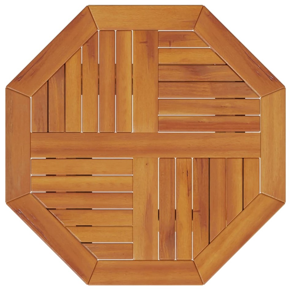 Mesa de jardín plegable madera maciza de acacia Ø60x75