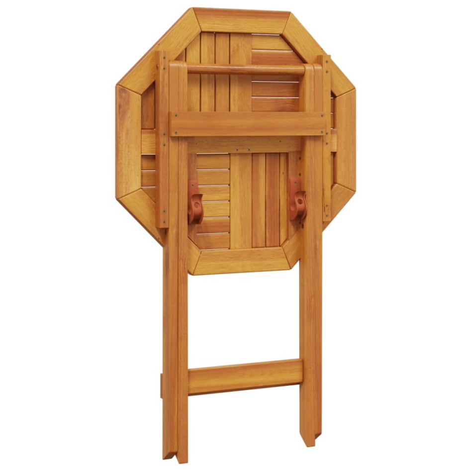 Mesa de jardín plegable madera maciza de acacia Ø60x75