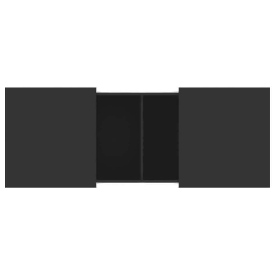 Mesa de centro madera de ingeniería negro 100x55x40