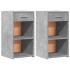 Mesitas noche 2 uds madera ingeniería gris hormigón 35x34x65