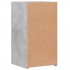 Mesitas noche 2 uds madera ingeniería gris hormigón 35x34x65
