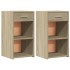 Mesitas noche 2 uds madera ingeniería roble Sonoma 35x34x65