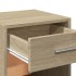 Mesitas noche 2 uds madera ingeniería roble Sonoma 35x34x65