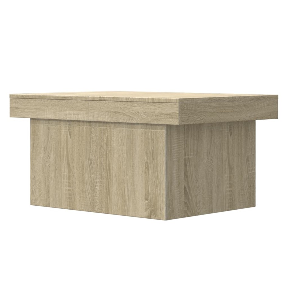 Mesa de centro madera de ingeniería roble Sonoma 80x55x40