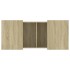 Mesa de centro madera de ingeniería roble Sonoma 80x55x40