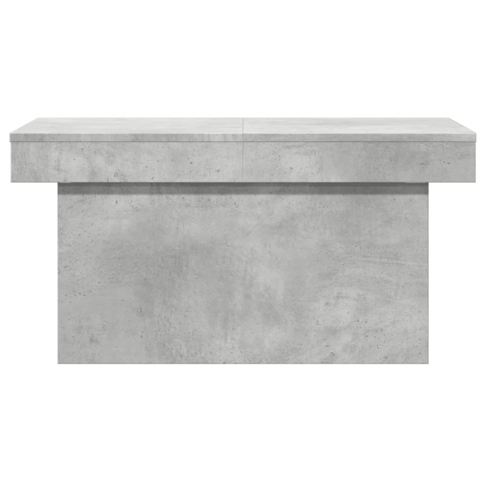 Mesa de centro madera de ingeniería gris hormigón 100x55x40