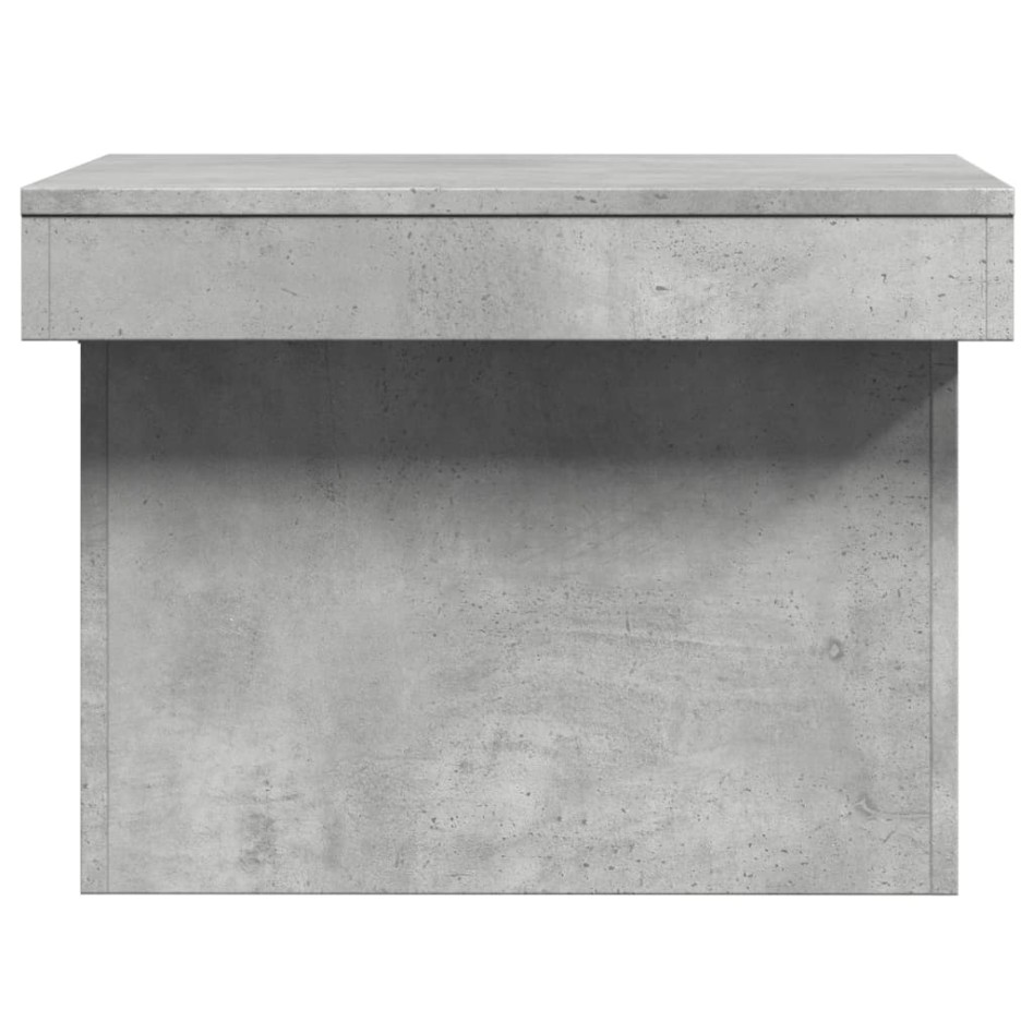Mesa de centro madera de ingeniería gris hormigón 100x55x40