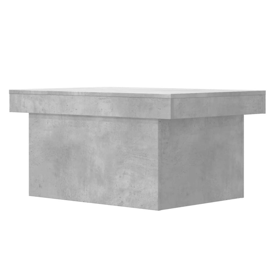 Mesa de centro madera de ingeniería gris hormigón 100x55x40