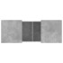Mesa de centro madera de ingeniería gris hormigón 100x55x40