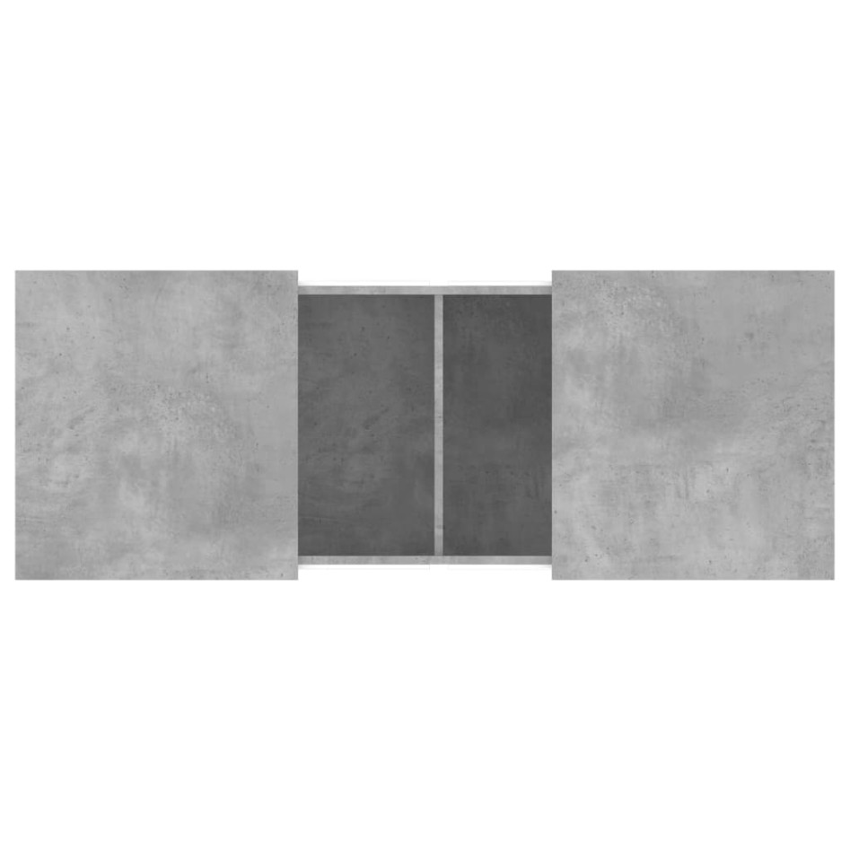 Mesa de centro madera de ingeniería gris hormigón 100x55x40