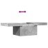 Mesa de centro madera de ingeniería gris hormigón 100x55x40