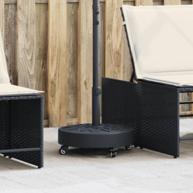 Base sombrilla redonda ruedas para mástiles Ø38 / 48 mm 27