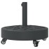 Base sombrilla redonda ruedas para mástiles Ø38 / 48 mm 27