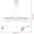 Base sombrilla redonda ruedas para mástiles Ø38 / 48 mm 27