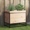 Jardinera de madera maciza de pino 60x40x50 cm