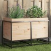 Jardinera de madera maciza de pino 80x40x50 cm