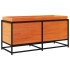 Jardinera de madera maciza pino marrón cera 100x40x50