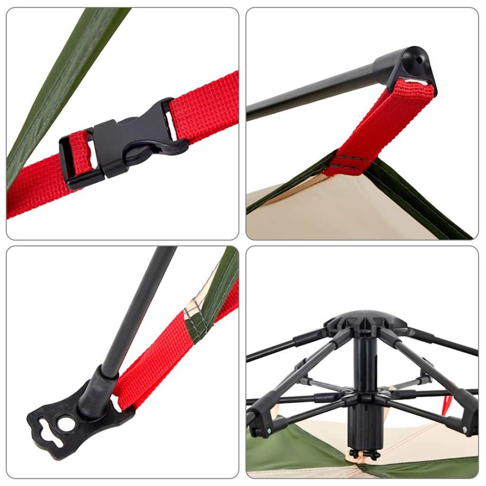 Tienda de campaña iglú 3 personas apertura rápida