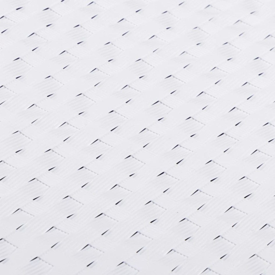 Toldo para balcón ratán sintético blanco 1000x90