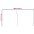 Toldo para balcón ratán sintético blanco 1000x90