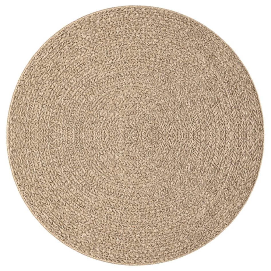 Alfombra ZIZUR apariencia de yute interior y exterior Ø 200