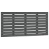 Cabecero de cama de pared madera maciza pino gris 126x3x63