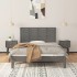 Cabecero de cama de pared madera maciza pino gris 126x3x63