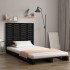 Cabecero cama de pared madera maciza pino negro 126x3x91,5